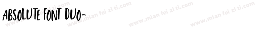 Absolute Font Duo字体转换